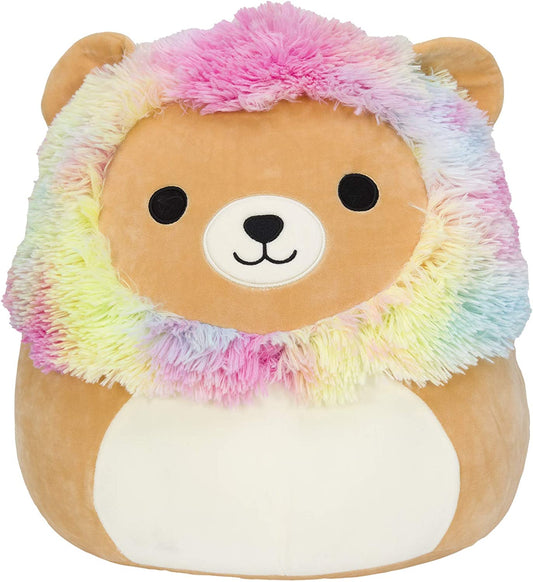 Squishmallows Official Kellytoy Plush 16" Leonard the Rainbow Mane Lion - Ultrasoft Stuffed Animal Plush Toy