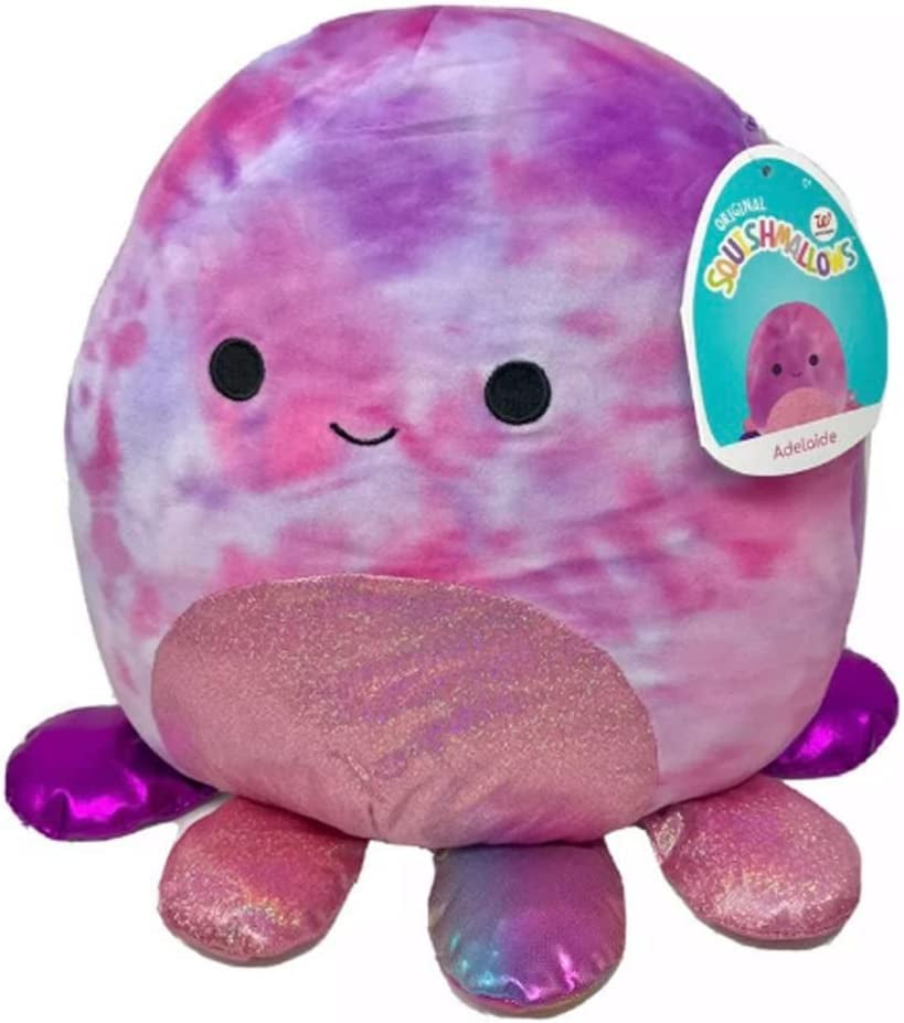 Squishmallows Official Kellytoy 5 Inch Soft Plush Squishy Toy Animals (Adelaide Octopus)