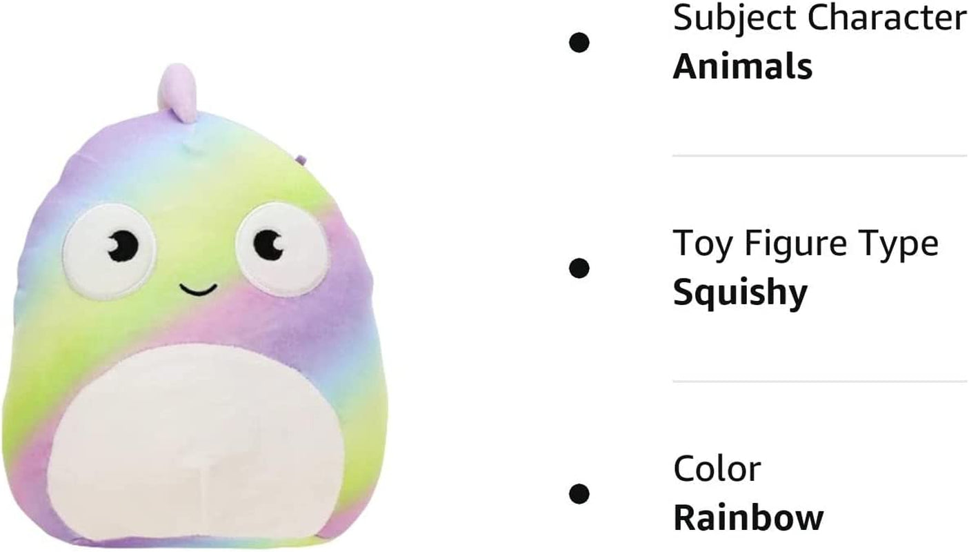 Squishmallows Official  14 Inch Soft Plush Squishy Toy Animals (Honeydew Rainbow Chameleon)