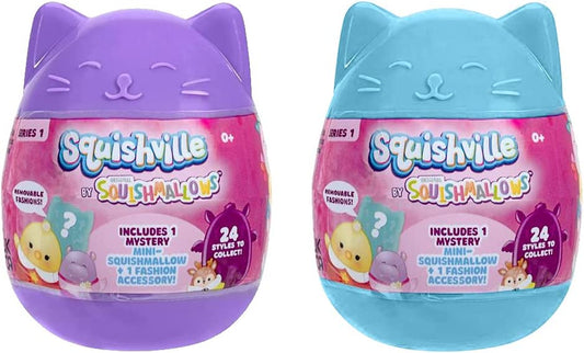 Squishmallow Squishville Mystery Mini Series 1 Plush Assortment Blind Package (2 Pack)